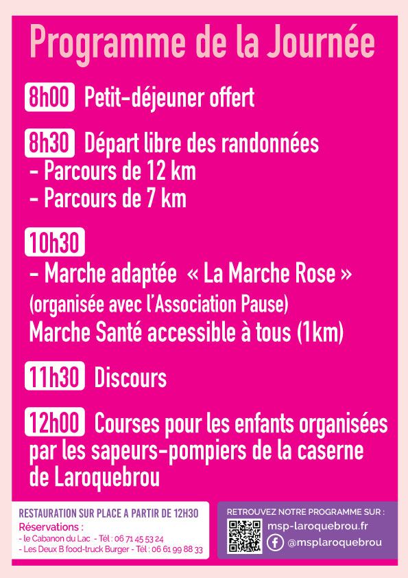 Programme de Rénac en Rose, le dimanche 4 octobre 2026.
